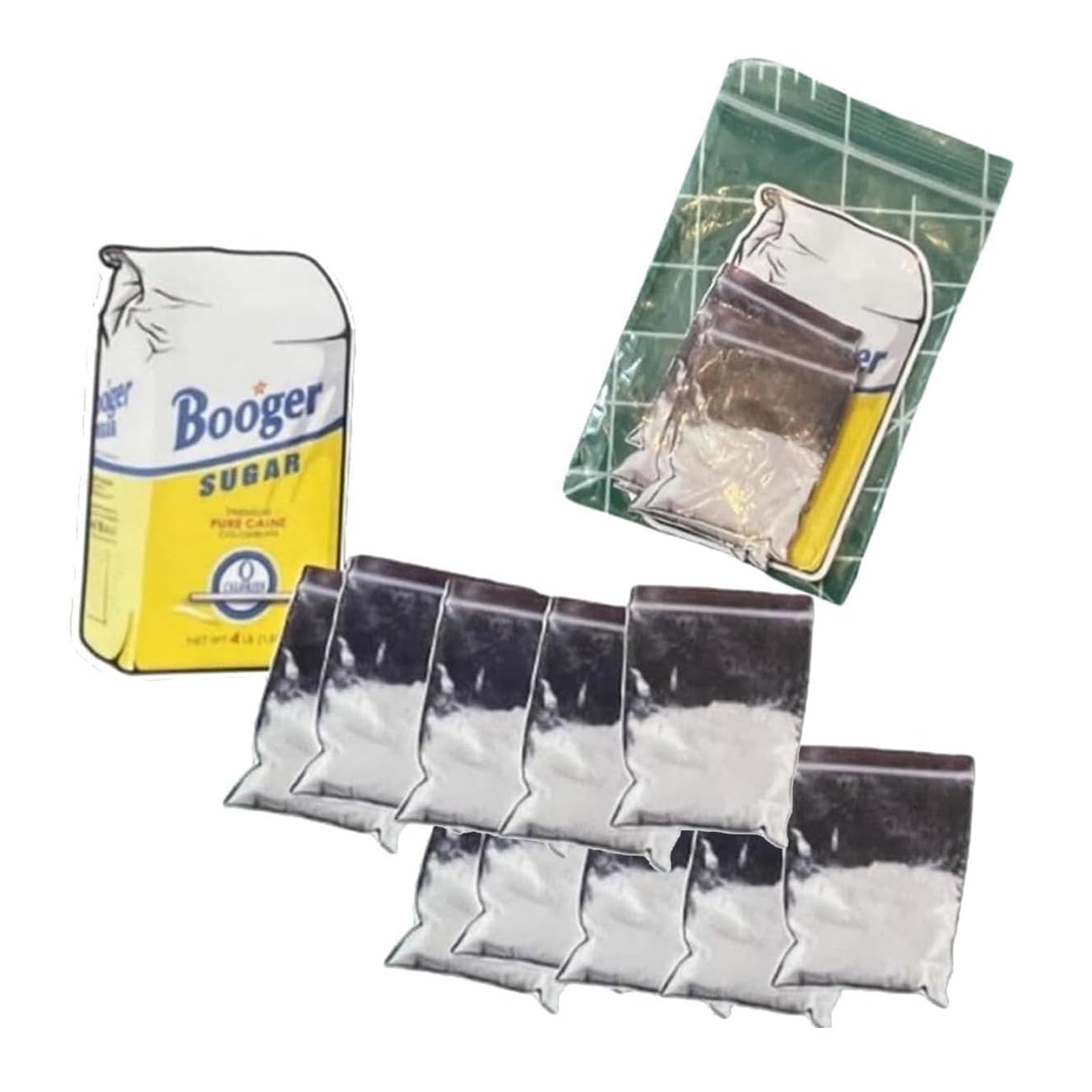 Little Blow Baggies *Prank Stickers*, Blow Baggies Prank Stickers, Coke Baggy Joke Stickers, Coke Bag Stickers Prank, Baggie Sticker Prank, Booger Sugar Sticker, Prank Stickers Blow (20pcs)