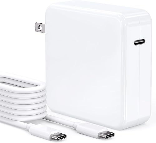 Cargador MacBook Pro, adaptador de corriente de carga rápida USB C de 87 W para modelos MacBook Pro de 13 14 y 15 pulgadas introducidos en 2016 o