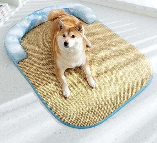 NFILY Cama de gato confortável para primavera e verão tapete lavável respirável tapete de canil anti