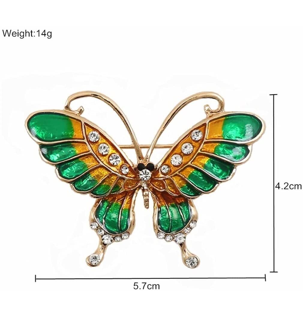 KYUSAR Brosche Broschen Brosche Mode emaillierte Schmetterlingsbrosche Stecknadel Kleidungsstück Accessoires Tier Brosche Fliege Broschen FüR Kleidung