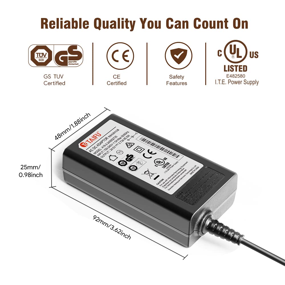 TAIFU 24V Alimentation Adaptateur Secteur Chargeur pour Barre de Son Samsung HW-H550 HW-H551 HW-J450 HW-Q60T HW-F335 HW-F350 HW-F550 HW-F551 HW-R50C HW-S40T A6024_DSM HW-R650 Bluetooth Soundbar