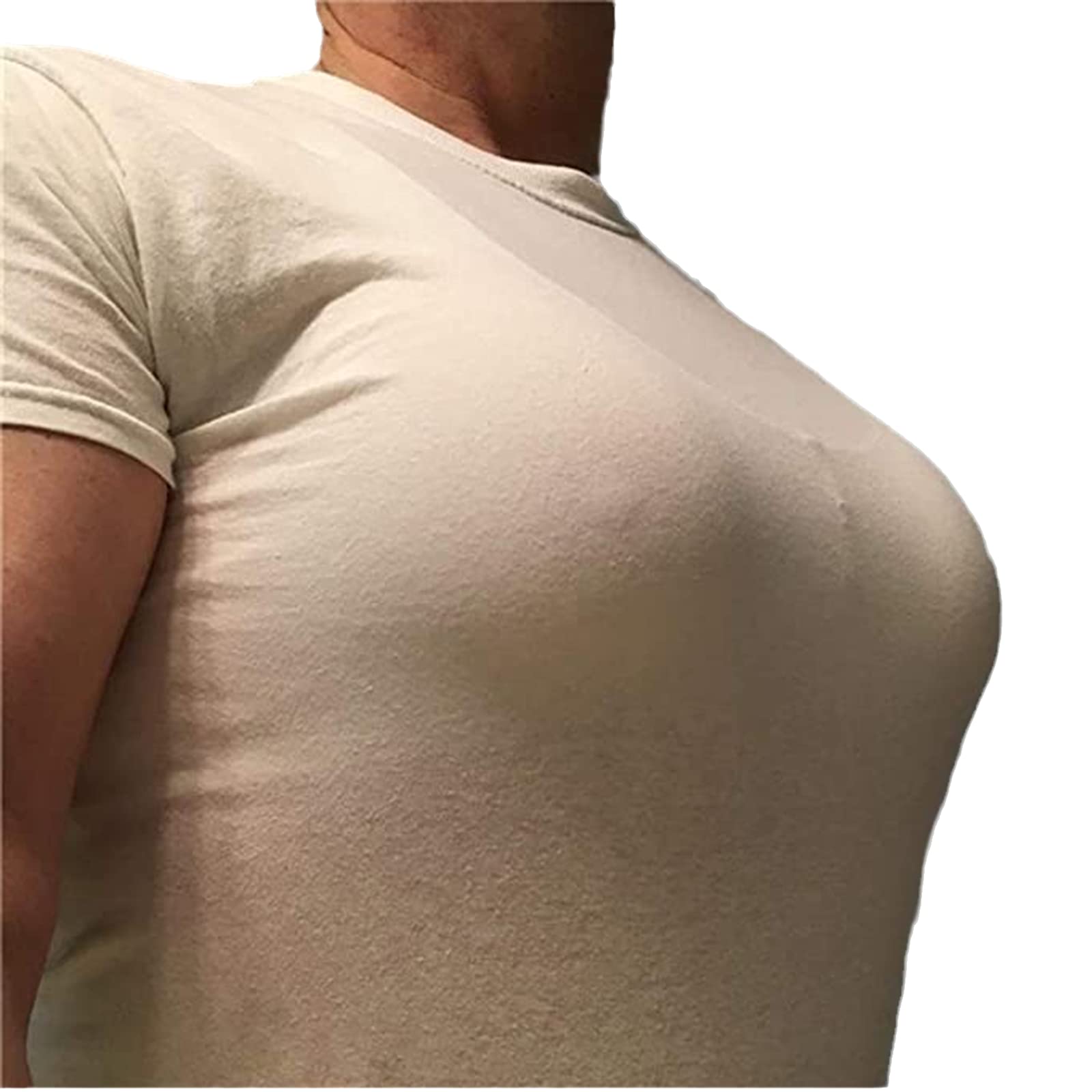 1 Paire Fausse Poitrine Silicone À Bretelles Bronzage Faux Seins pour Cosplay Déguisemen Femmes Mastectomie Travestis Transsexuels,A Cup:500g/Pair