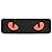 M-Tac Cat Eyes - Glow in The Dark - Morale Patches Tactical Patch Military Combat Hook Fasteners (Black/RED/GID)