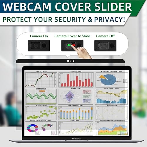 Miniatura 4 de STARY Pantalla de privacidad para Macbook Pro de 13 pulgadas, magnética extraíble antiluz azul, pantalla de privacidad para Macbook Pro de 13