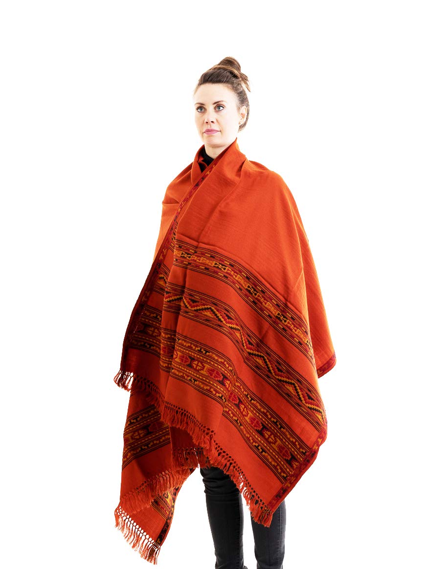 Om Shanti CraftsOm Shanti Crafts Meditation Shawl or Blanket, Exotic Shawl/Wrap, Oversize Scarf or Stole. Unisex