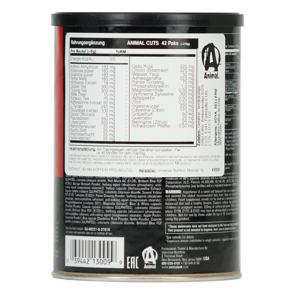 Universal Nutrition Animal Cuts, 42 Stück