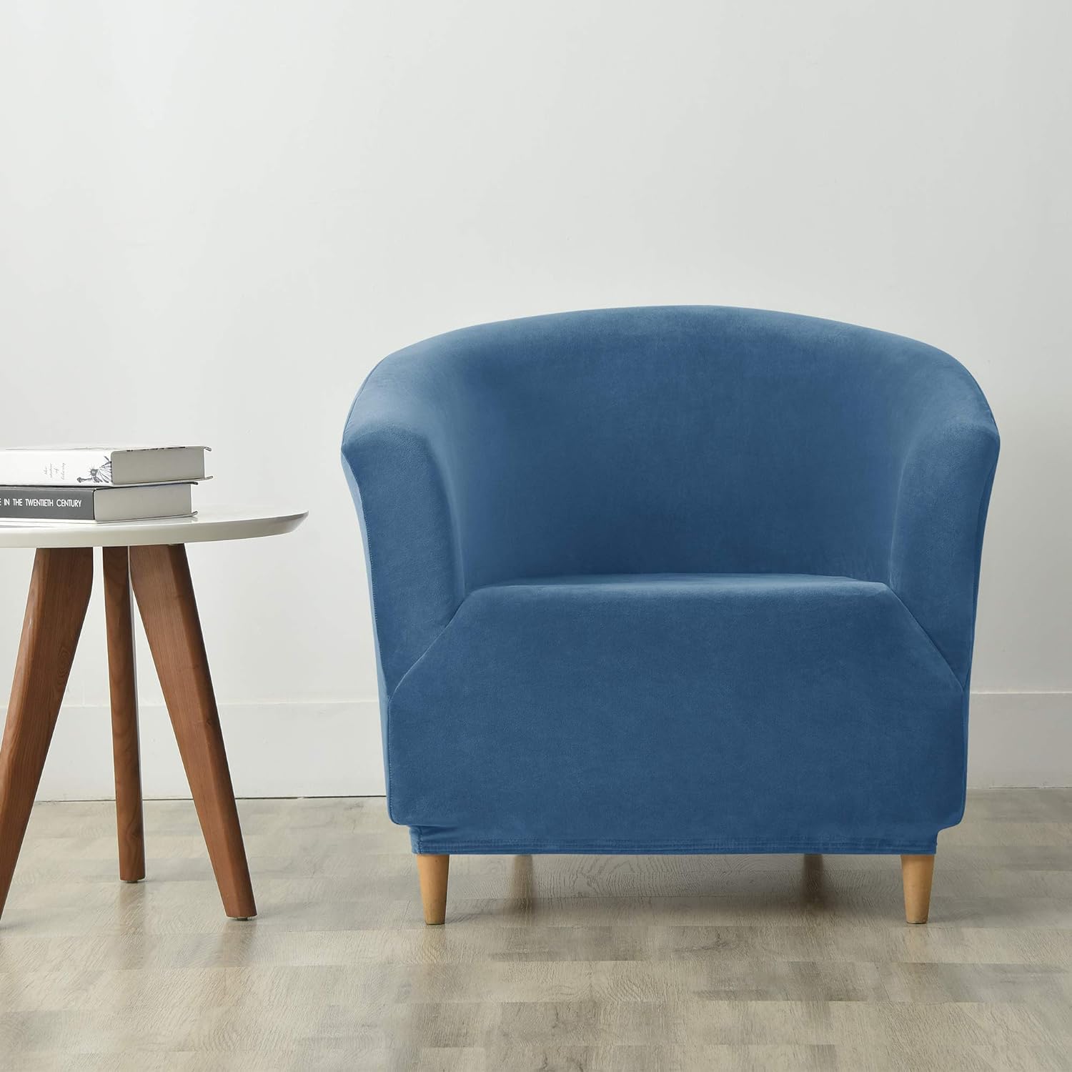 Highdi Copripoltrona 1 Posto Elasticizzato Tinta Unita Chesterfield, Fodere Copripoltrona da Cocktail Universale Lavabile Rimovibile Fodera per Poltrona per Hotel Salotto (Army Green