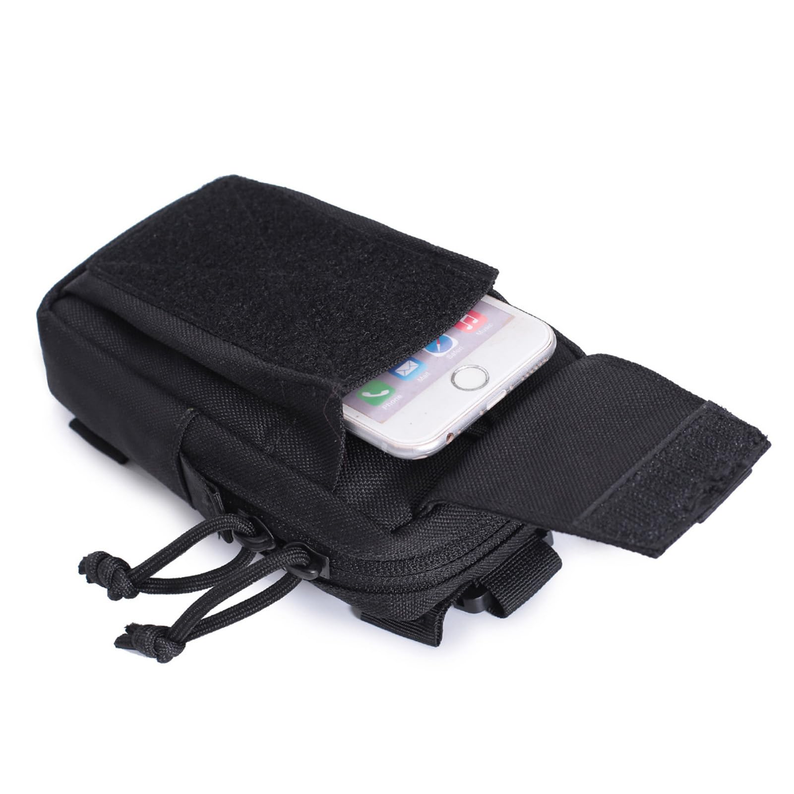 Genérico Bolsillo con Correa para Mochila y Teléfono - Bolsa del Hombro para Senderismo - Bolso Adicional Multiusos de Nylon