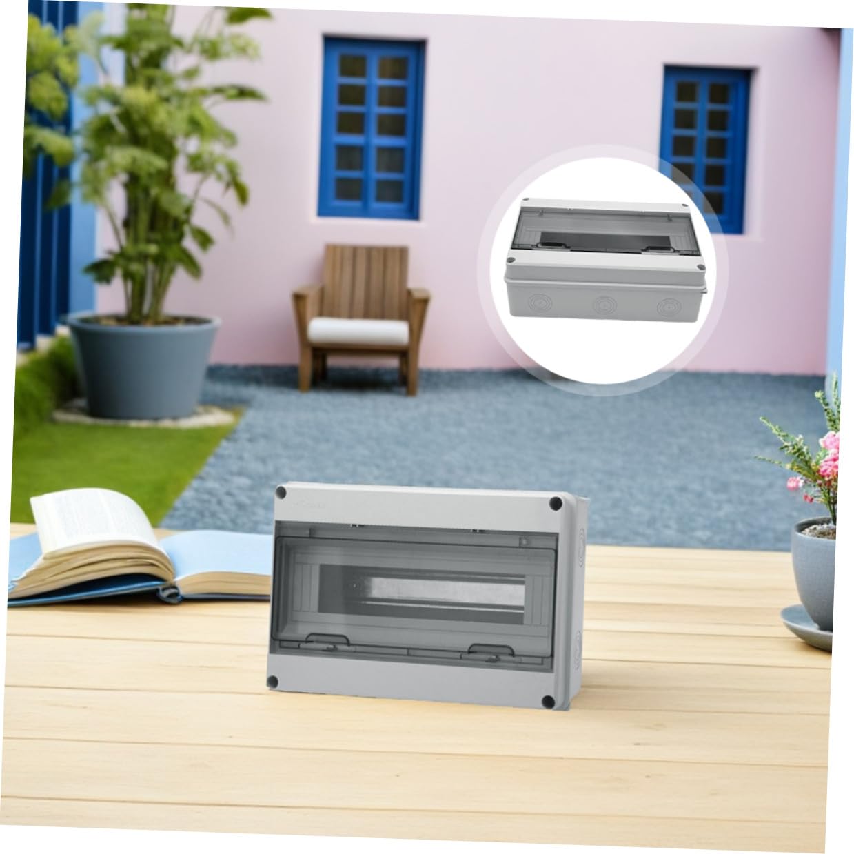 Scatola di Distribuzione in Plastica Resistente alle Intemperie 15 Circuiti, Protezione Ip65, Design Elegante e Facile da Usare per Installazione Esterna