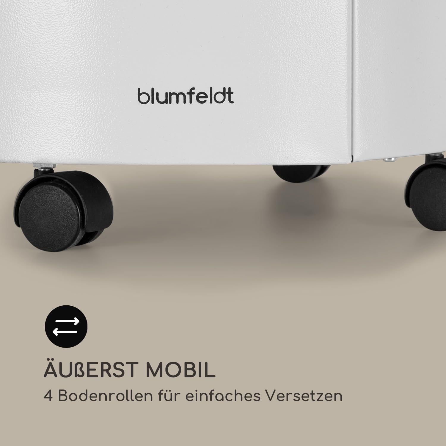 blumfeldt Bonaparte Gasheizung - Gasofen mit 3 Leistungsstufen 1600, 2600 und 4200 Watt, Katalytofen für Gasflaschentyp: 5kg bis 15kg, integrierter Piezozünder, Infrarot-Keramikbrenner, weiß