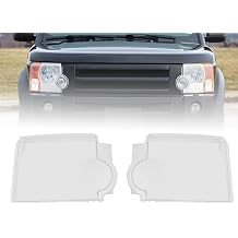 Headlights Lens Cover For 2005-2009 Land Rover Discovery 3 LR3 Front Headlamp Cover Replacement Driver&Passenger Left&Right Side 1Pairs