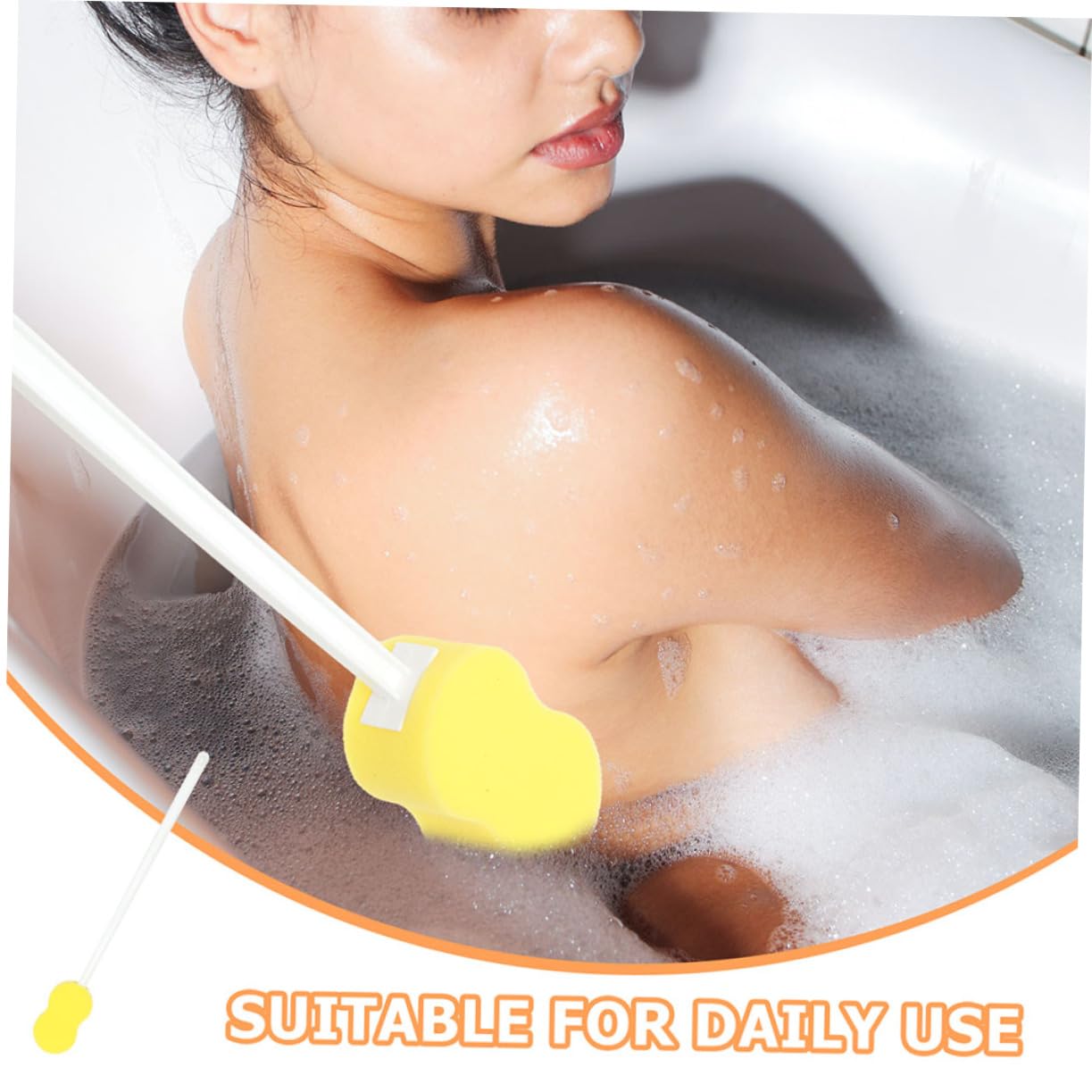 Didiseaon 3 Set Di Spugne Esfolianti Naturali Con Manico E Spazzola Per Doccia Per Lo Scrub Della Schiena 2 Pezzi * 3