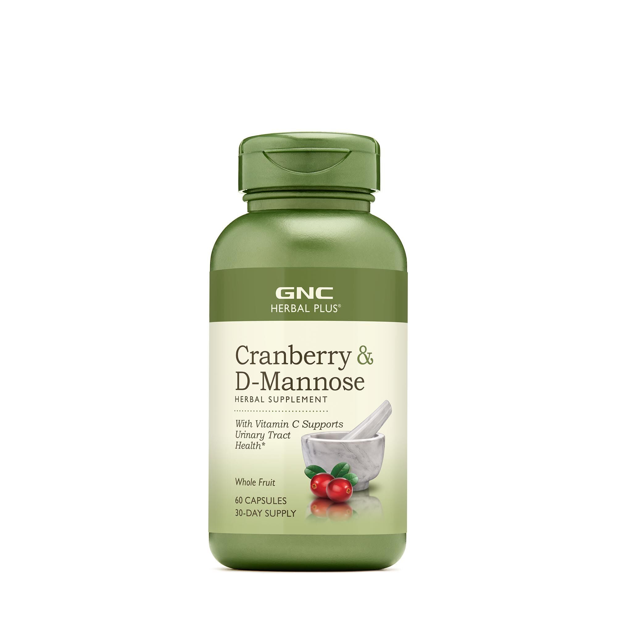 GNC Herbal Plus Cranberry D-Mannose, 60 capsules