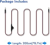 Vista 8 de Mcbazel 2M - Cable de repuesto para auriculares de 6.5 pies con control de volumen para Astro A10A30A40, cable de auriculares para PS5PS4Xbox Series