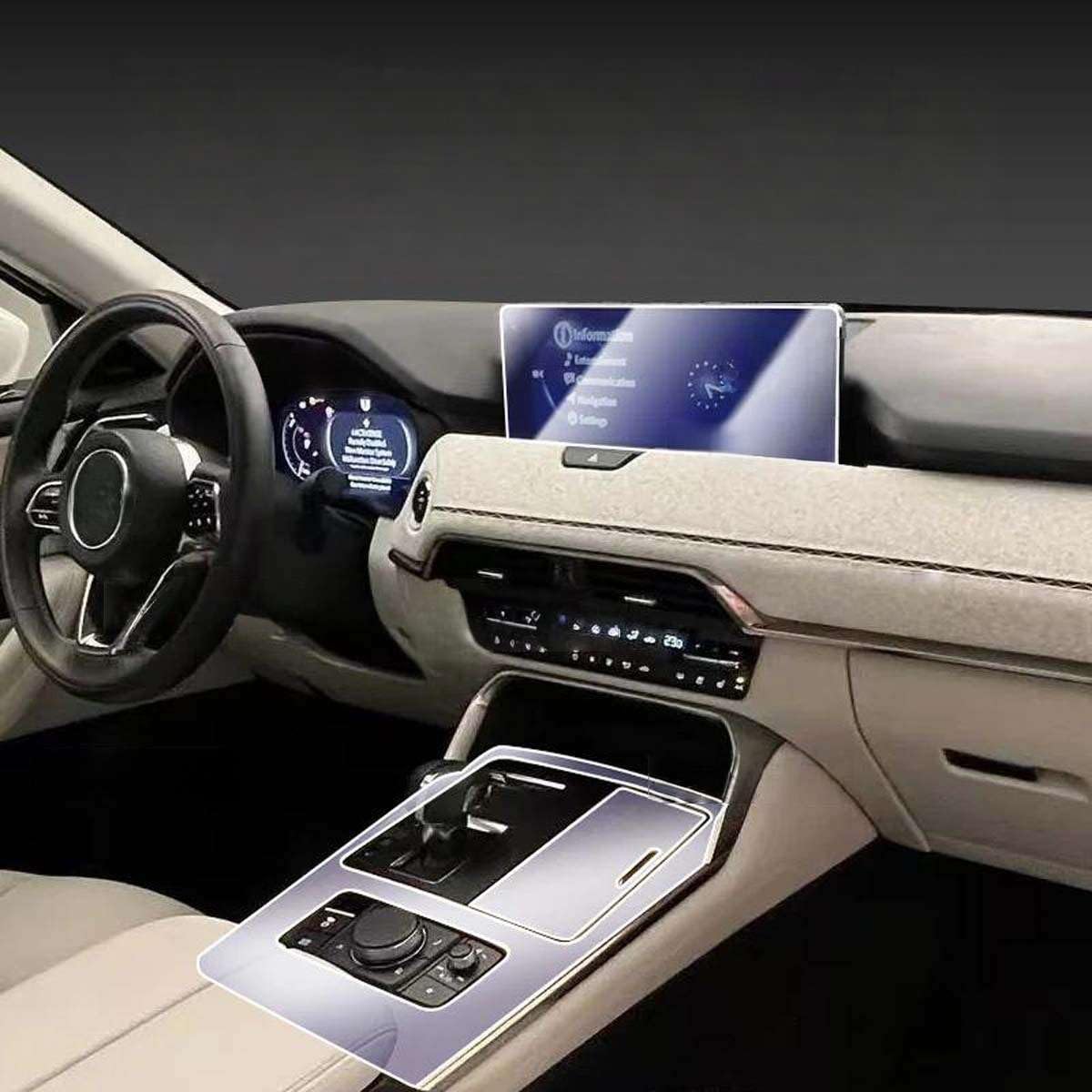 Car Interior Screen Dashboard Protective Film Anti-Scratch, for Mazda CX-80 2025 Film Accessories