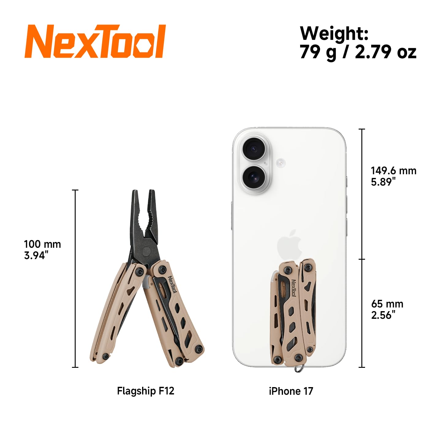 NexTool Multitool F12 Mini Flagship Strumento multifunzione 13 in 1 per portachiavi con forbici seghettate, lima, blocco di sicurezza, acciaio 80CrMoV14 migliorato per EDC, per esterni e fai da te