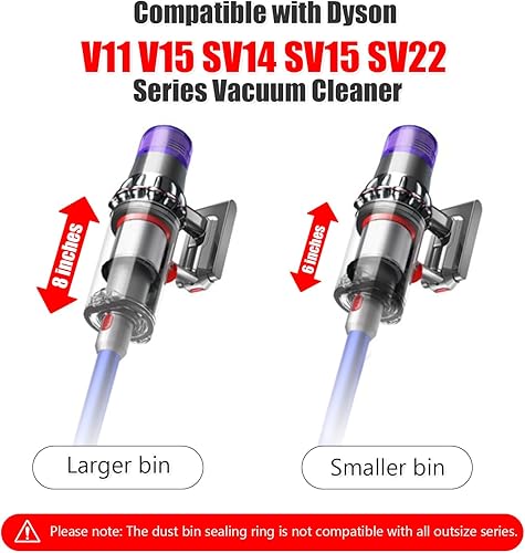 Miniatura 3 de V11 V15 - Anillo de sellado de cubo de polvo compatible con Dyson V11 SV14 SV15 V15 SV22 piezas de repuesto para Dyson SV14 SV15 SV22 Animal Dust