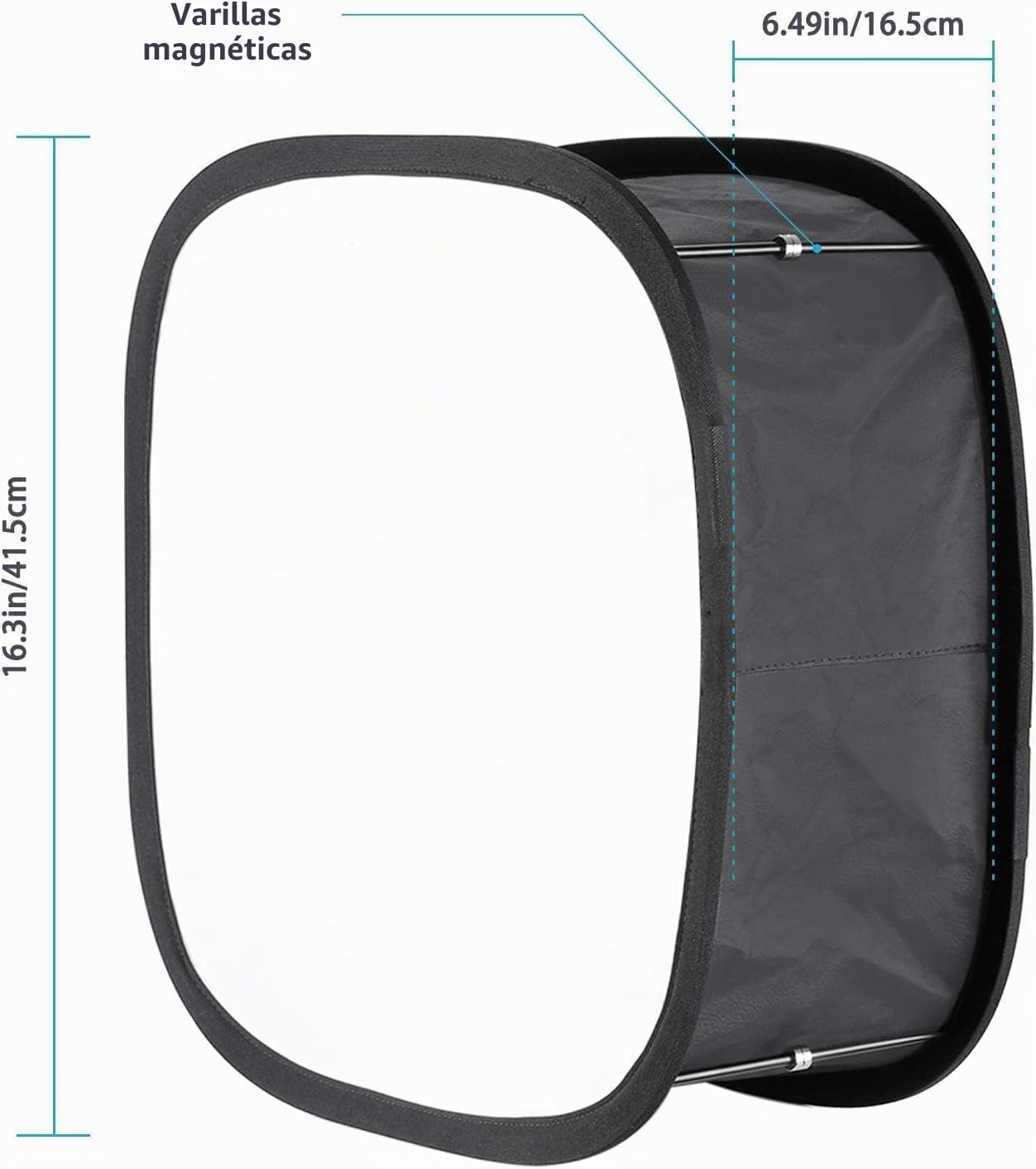 NEEWER Paquete de 2 Softbox de Panel de Luz LED para Luz de Video 660 480, Difusor de Luz Plegable Exterior 16.3"x6.5" Interior 9.8"x8.7" para Grabación de Video en Estudio Fotográfico