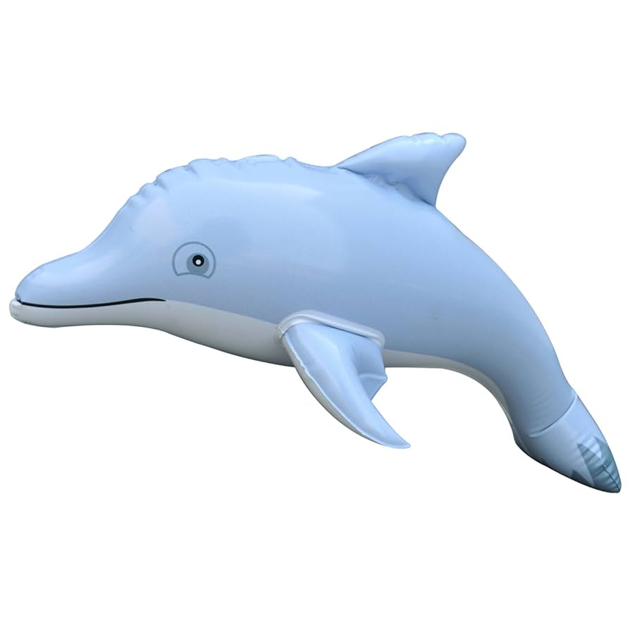 Amazon.com: Jet Creations Dolphin Inflatable Toy, Gray, 20