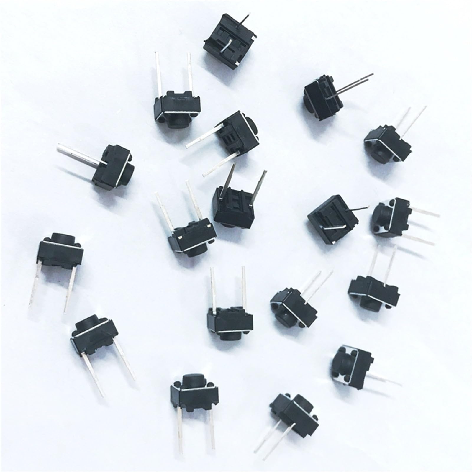 Interruptor de botón táctil 6x6x5 100pcs para solucionar fallos de encendido 12V