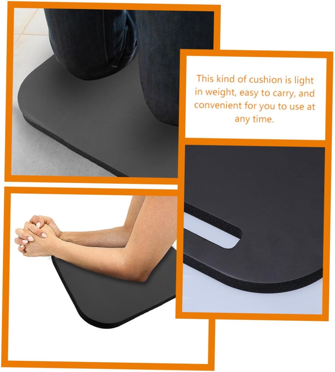 4pcs Garden Kneeling Pads Comfortable Knee Cushions for Gardening Housework and More Lightweight Easy to Clean Non-Slip Design Protects Knees from Pain Black