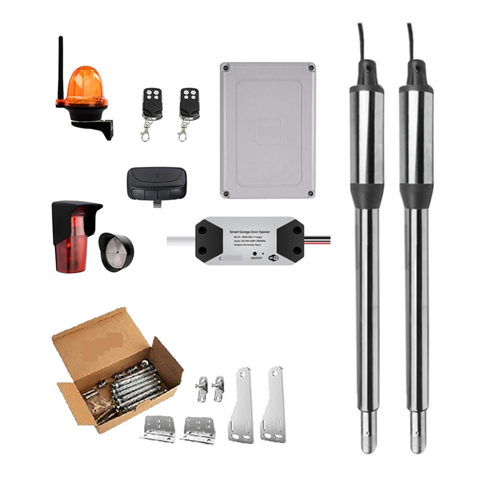 Zlubetckrmxg Tuya Kit C Automatic Door Opener Home Farm Cotta Swing Door For 16Ft Length Or 600Lb Door Opener Closer Linear Actuator(Tuya Kit C)