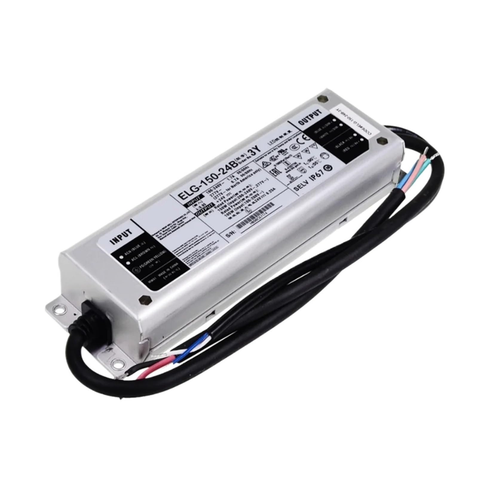 BFSYDLUJ 84~150W constant voltage+constant current dimmable LED driver ELG-150-12B-3Y ELG-150-24B-3Y 12v24v36v42v48v54(ELG-150-36B-3Y 36V)