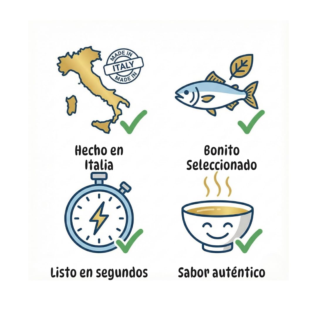 Umami Dashino-moto (Granulado para caldo) - 100 g - Elaborado por japoneses, procedente de pesca sostenible, secado lento y delicado