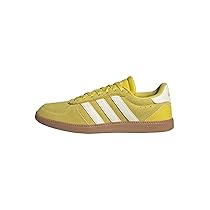 adidas Donna BREAKNET Sleek Shoes, Yellow, off white, GUM10, 40 2, 3 EU