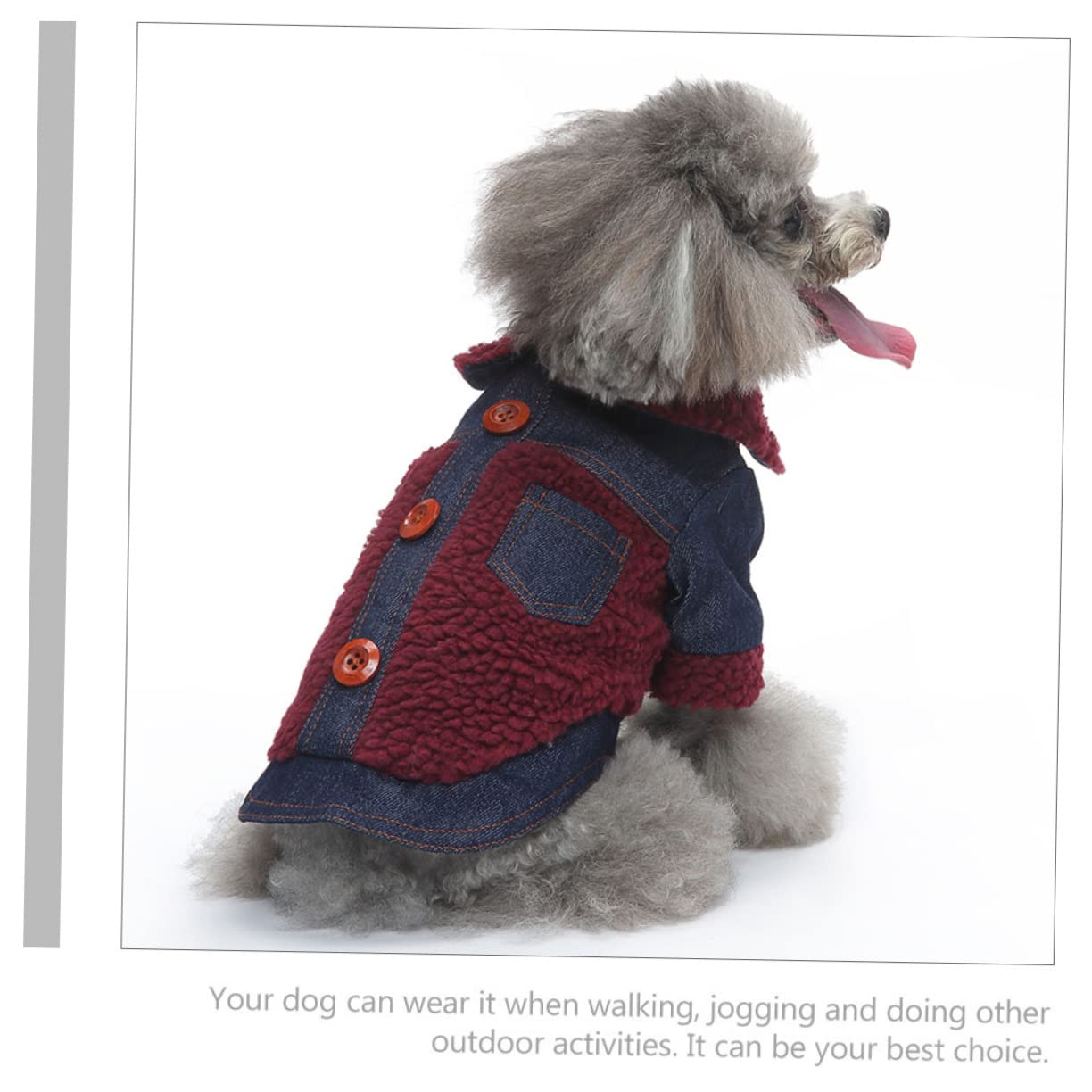SUPVOX 3 Pezzi Giacca Per Cuccioli Per Cani Cappotto Caldo in Tessuto Traspirante Elegante Abbigliamento Per Animali Domestici