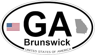 Brunswick, Georgia Oval Sticker