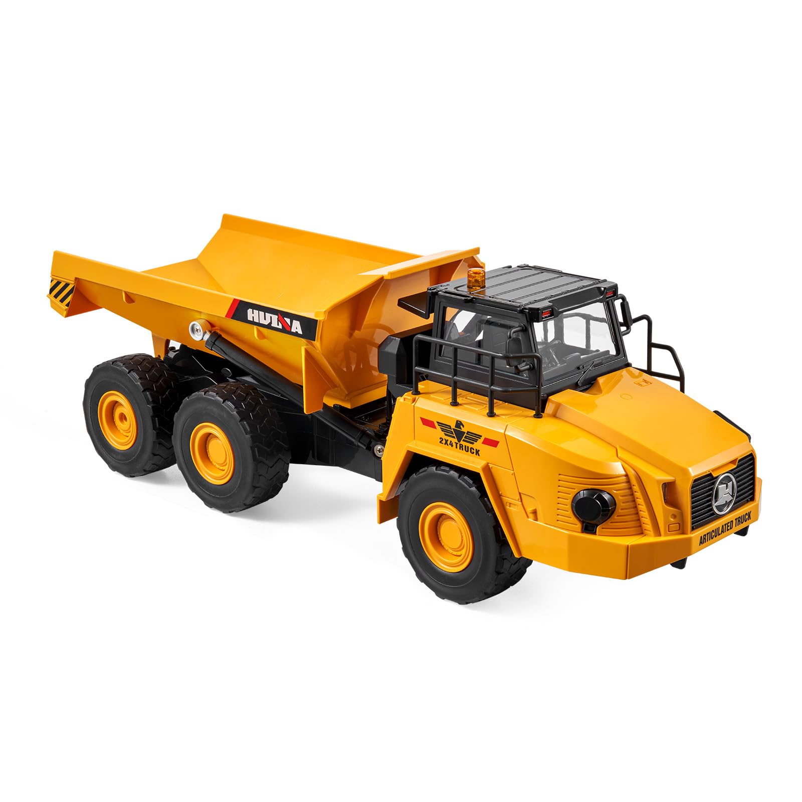 VEVOR Camion à Benne Basculante Télécommandé, 11 Canaux, Camion-Benne RC 1:16, Jouet Véhicule Construction, Cabine Métal, Lumière, 2 Piles Rechargeables, pour Enfants, Garçons, Filles, 8 Ans et Plus