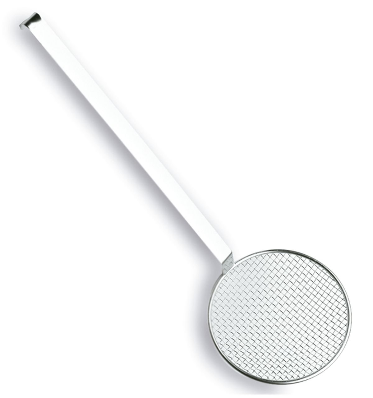 Back- und Frittierlöffel Ø 12 cm mit Hakenstiel