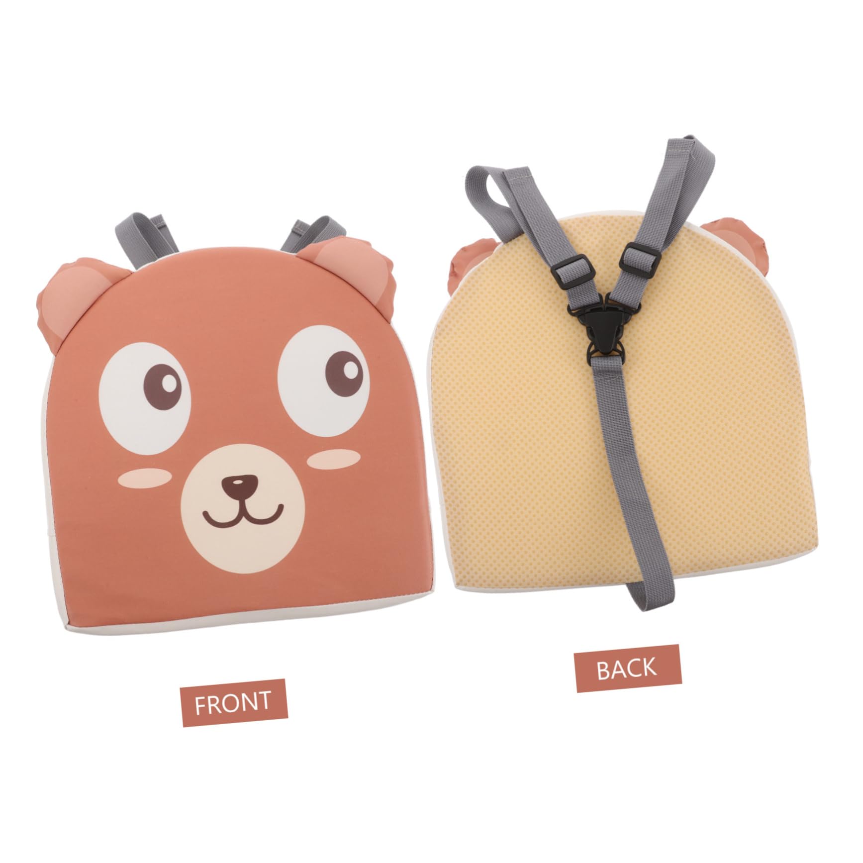 KOMBIUDA Cuscino Rialzo Sedia da Tavolo per Ragazzi Design Cartone Pu Pelle e Schiuma Adorabile Lavabile