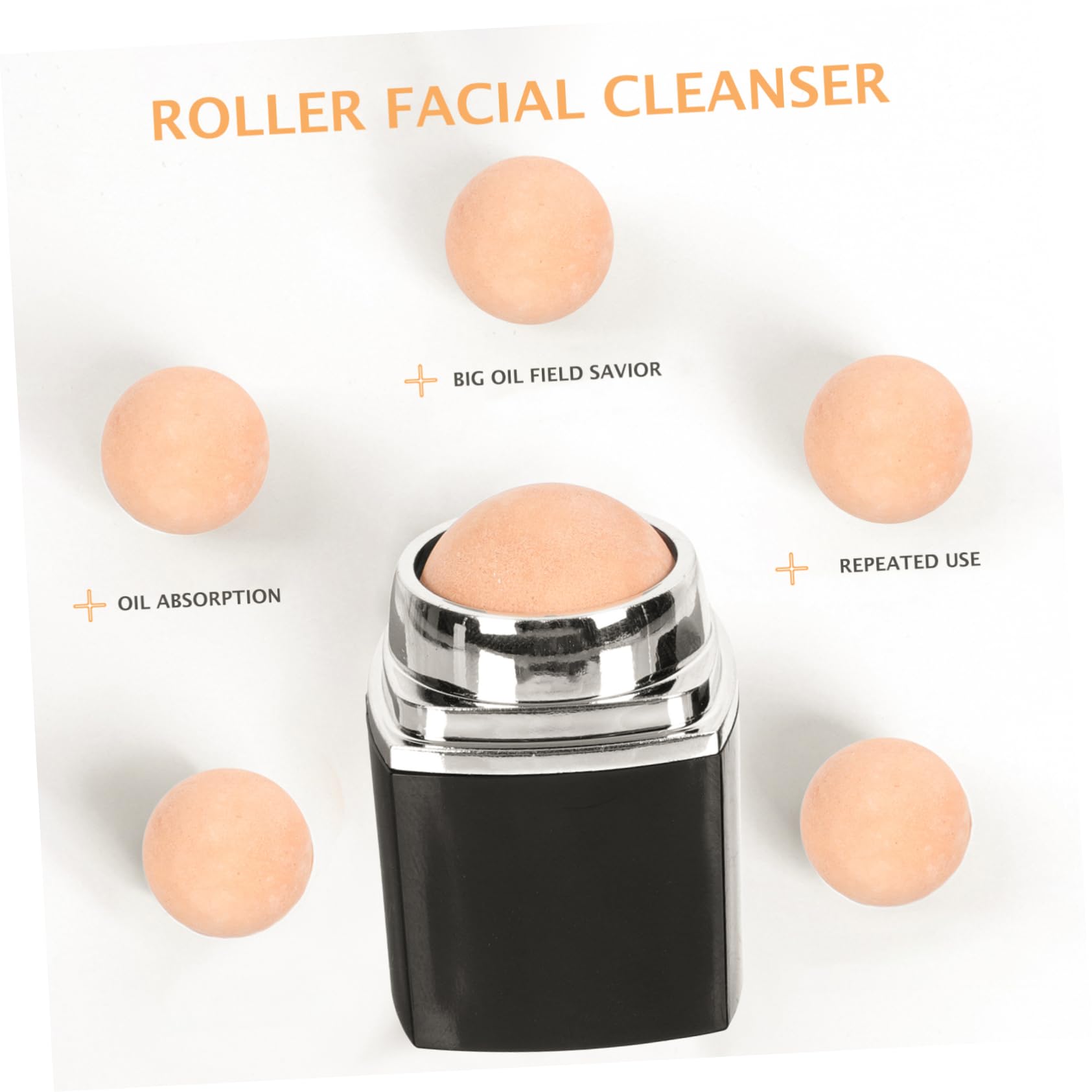 Baluue Oil Control Stick Volcanic Face Roller Facial Skin Care Tool for Anywhere