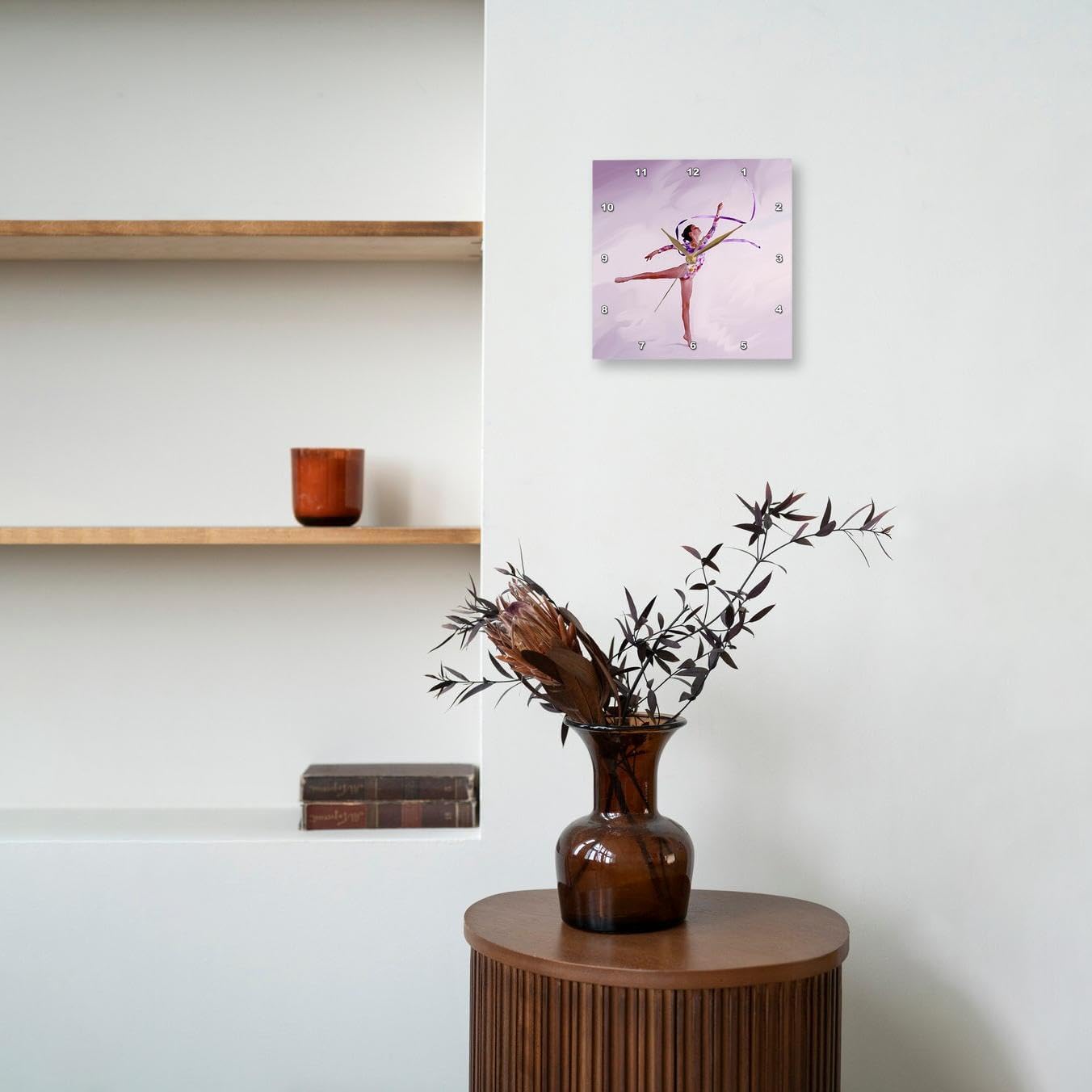 3dRose DPP_3130_3 Gymnastic Exercise Wall Clock, 15 by 15-Inch