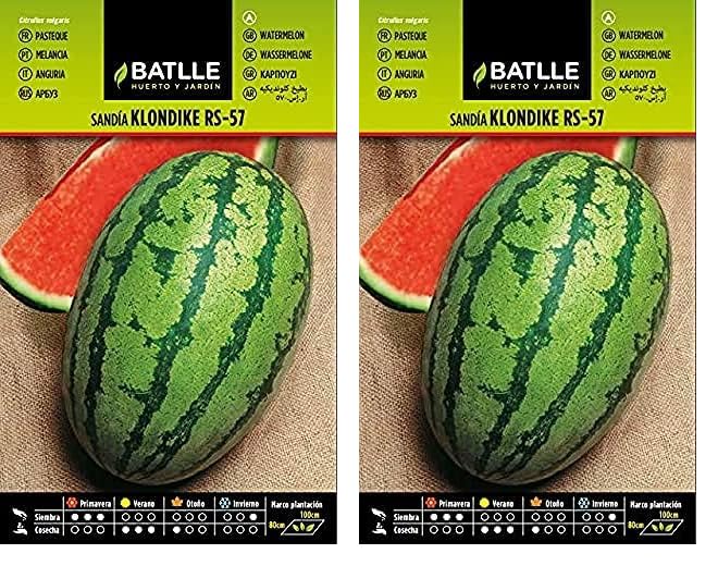Semillas Batlle Sandia Klondike RS-57 (Paquete de 2)