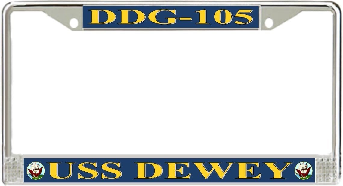 MilitaryBest USS Dewey DDG-105 License Plate Frame