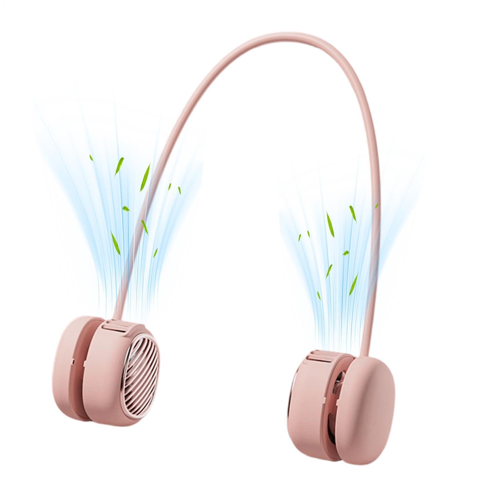 Ventilateur de cou portable silencieux 5 vitesses avec indicateur LED