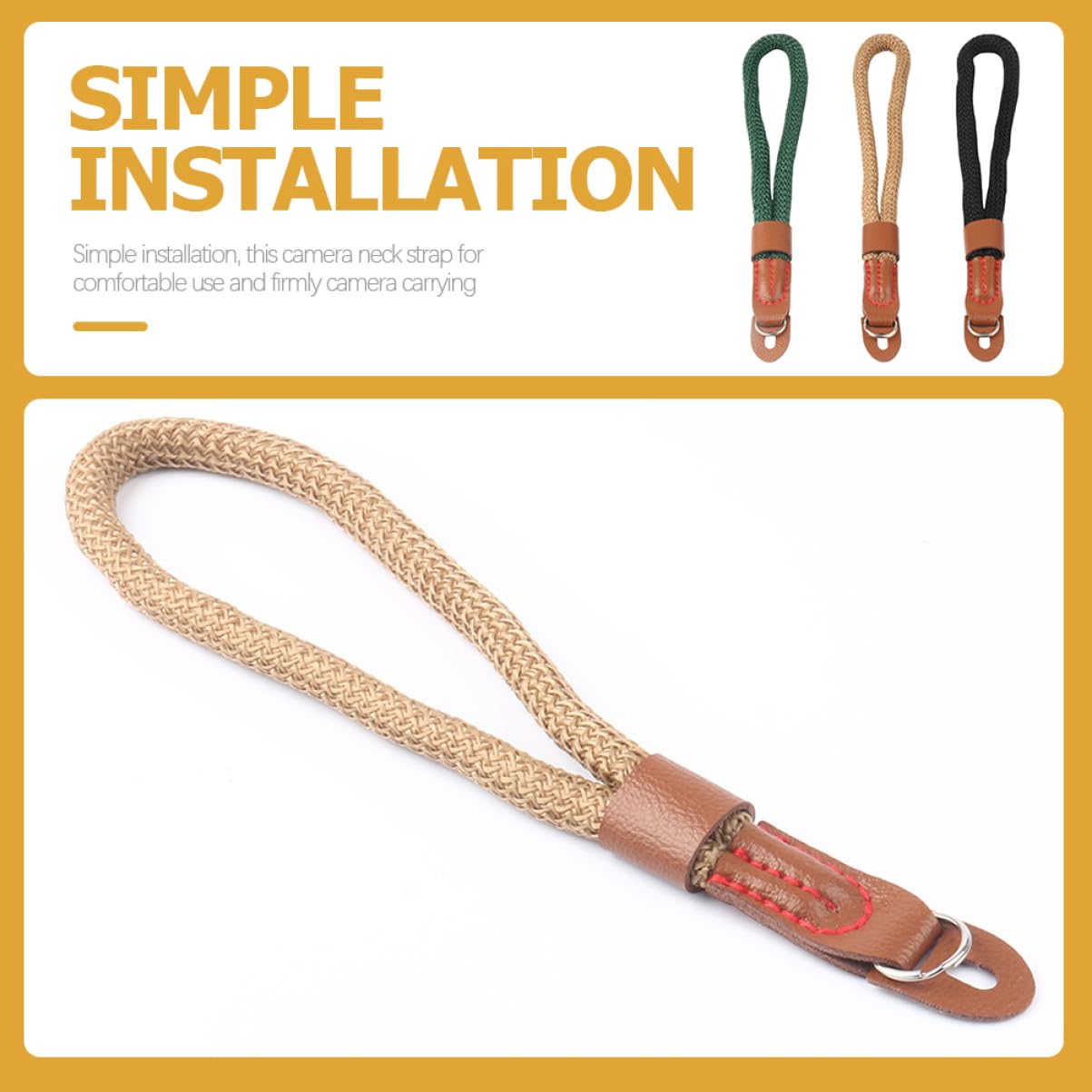 ABOOFAN 3 Juegos de Correas de Muñeca para Cámara para Fotógrafos Cómodas para Actividades al Aire (3 Unidades)