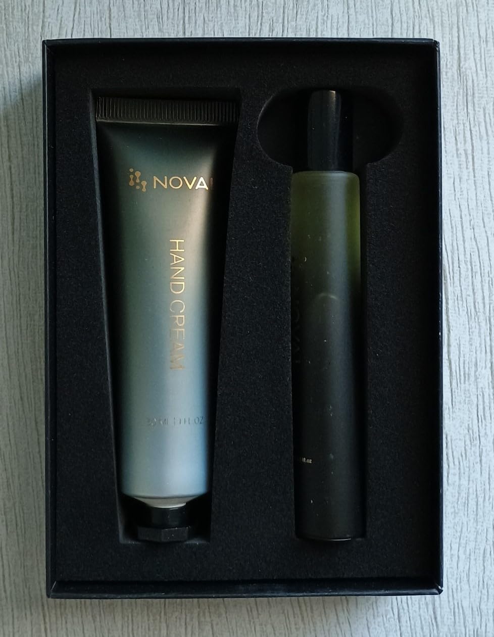 NOVAL Hand & Cuticle Care Set for Men Smell Good Cedar Scented Roll On Male Essential Cuticle Oil & Hand Cream with Jojoba, Shea Butter, Travel Size Kit for Cuticles & Nail Care
