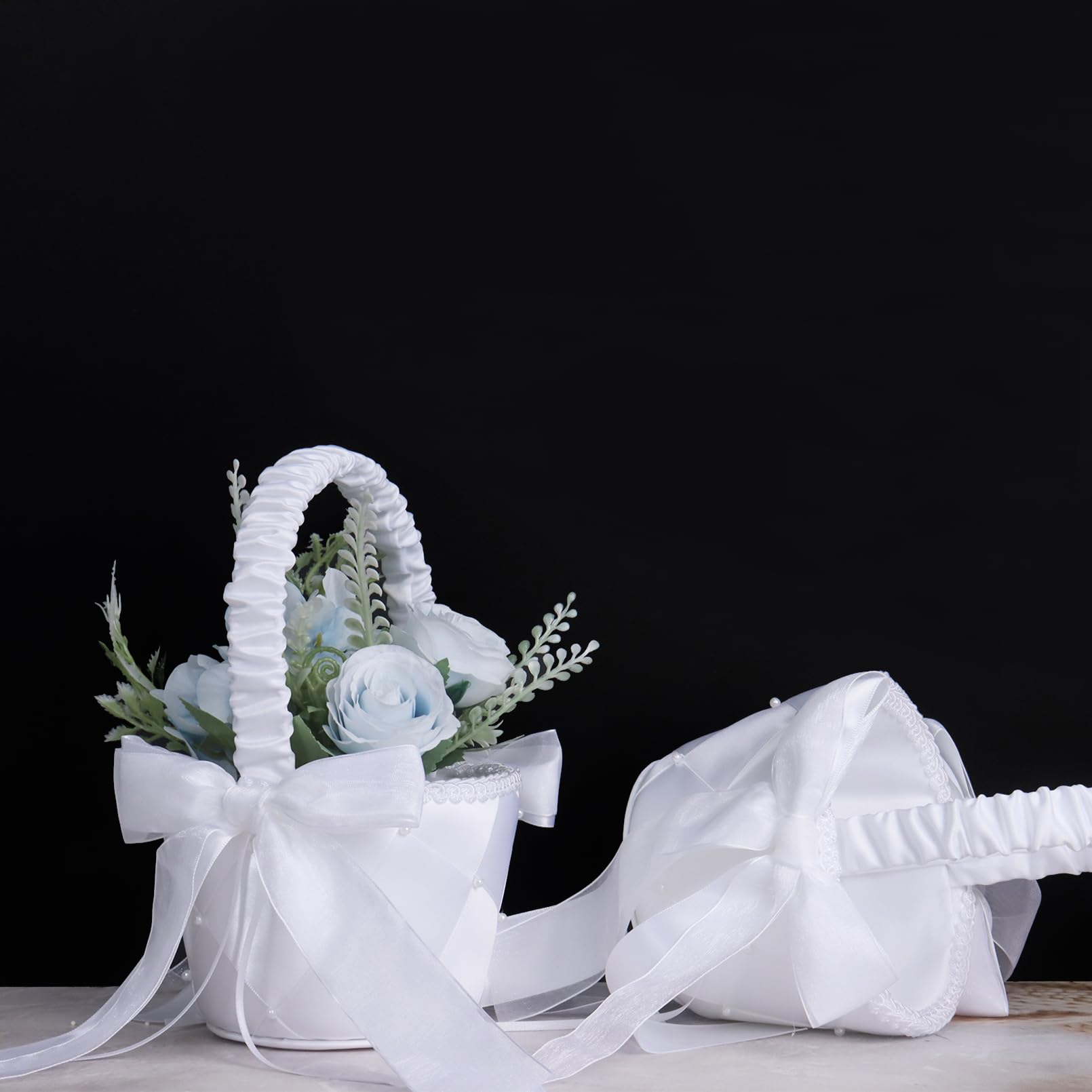 Blumenmädchen Korb Set 2-teilig - Charmante Begleiter Für Deine Hochzeit