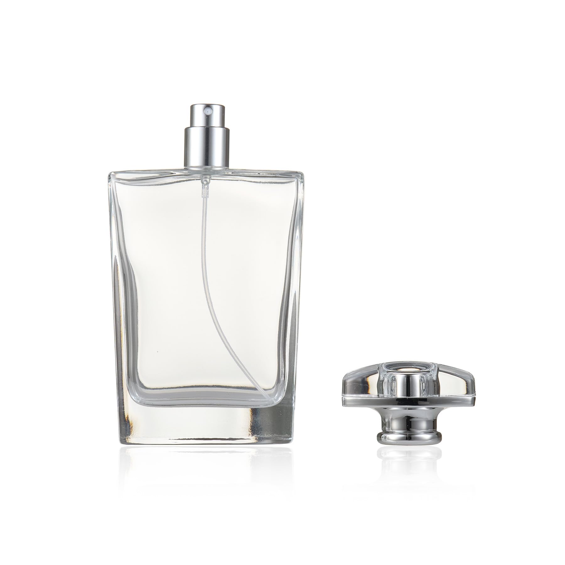 Refillable Perfume Bottle 100ML, Leak-Proof Travel Atomizer Spray Bottle with Fine Mist, Portable Empty Glass Perfume Bottle for Women & Men