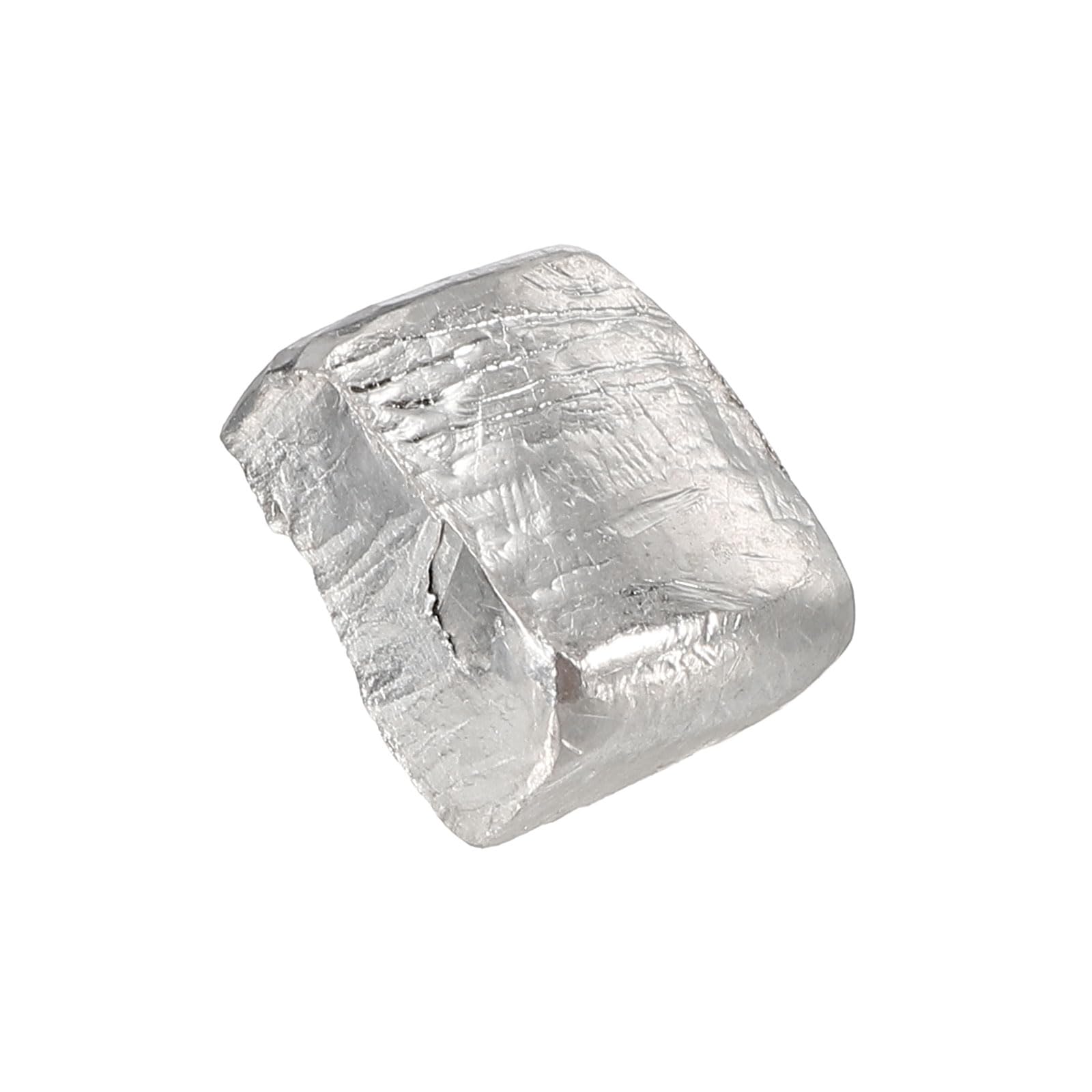 10 Grams Weight Indium Metal Chunks, 99.995% High Purity Indium Block with Storage Case for Teacher Science Lover Collection Research Purposes