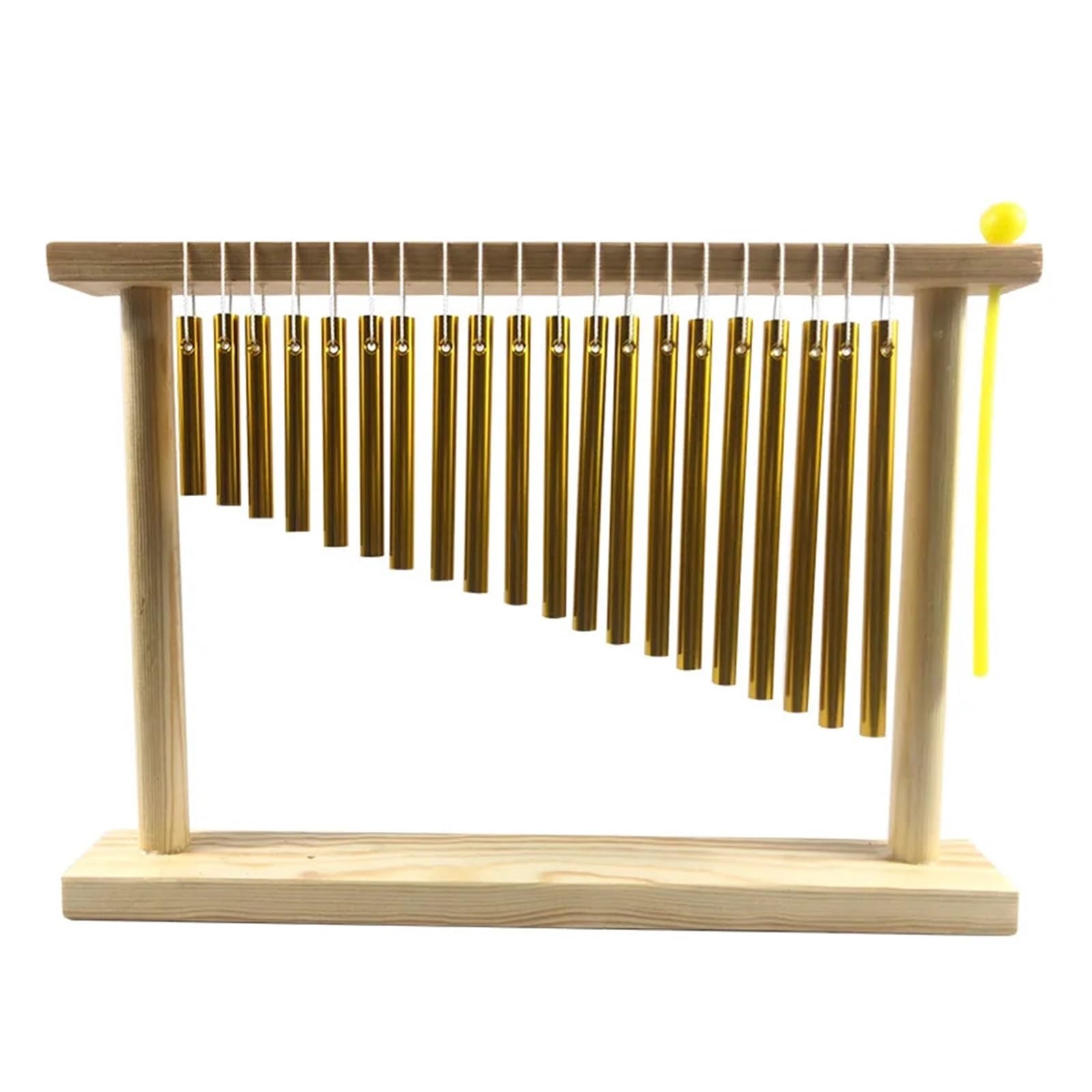 Campana eólica con Soporte Música carillón de Viento Instrumento Musical Haz Sonido 20 Tonos percusión(1)