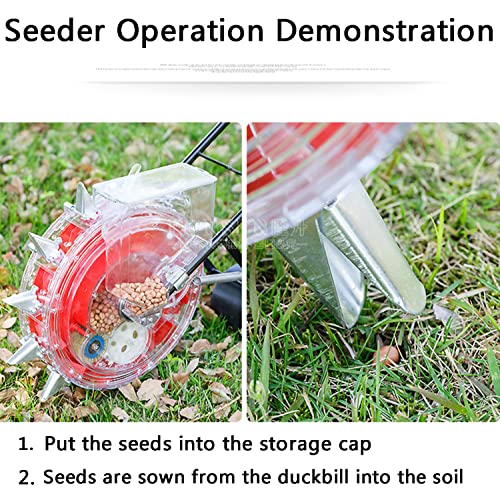 Máquina Fertilizante Soja Para Milho, Plantadeira Manual Amendoim, Semeadora Rolo Manual, Profundida
