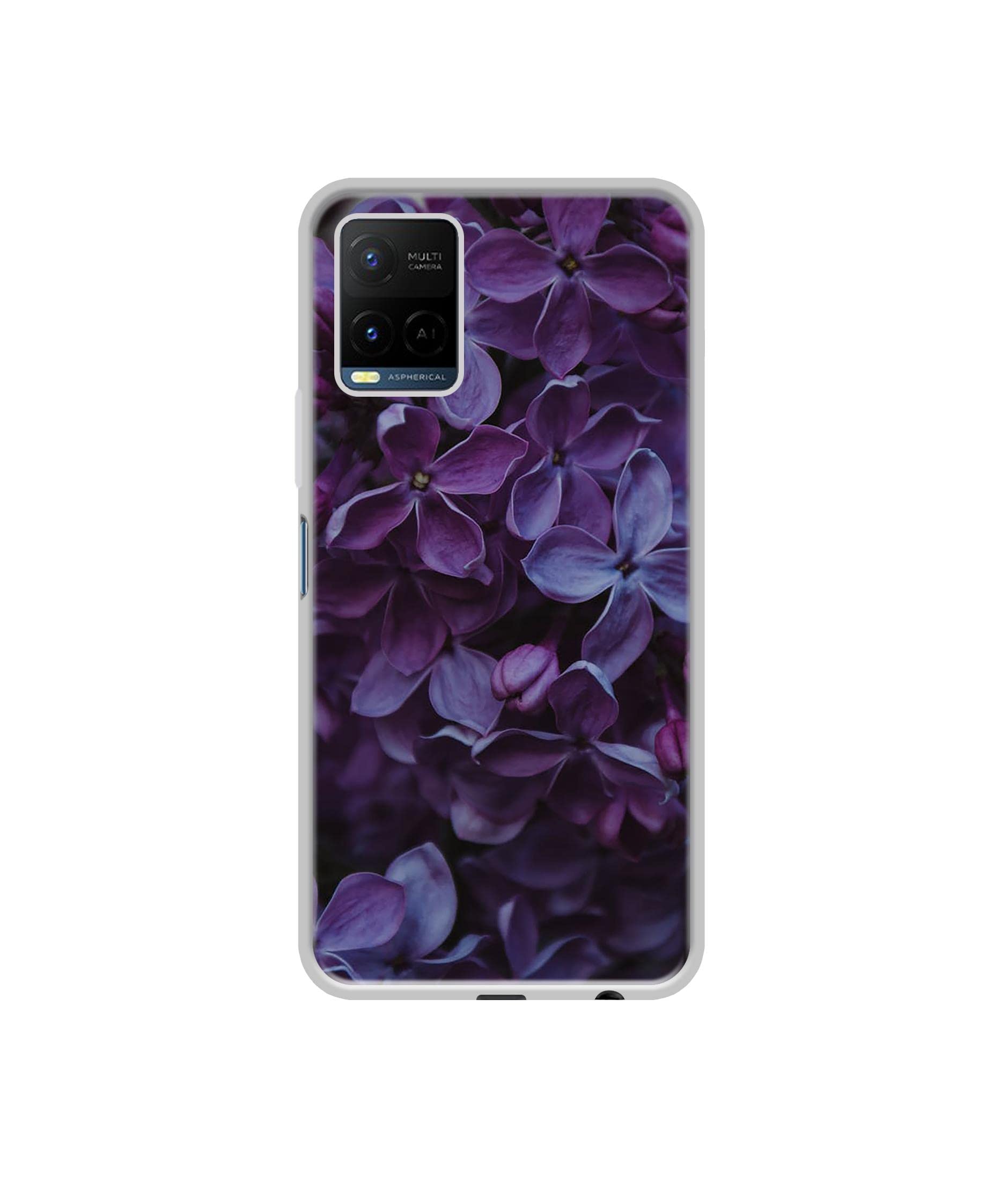 Amazon Brand - Solimo Designer Purple Flowers UV Printed Soft Back Case Mobile Cover for Vivo Y21 (B09L4Y7F2M) Amazon Price History, Amazon Price Tracker
