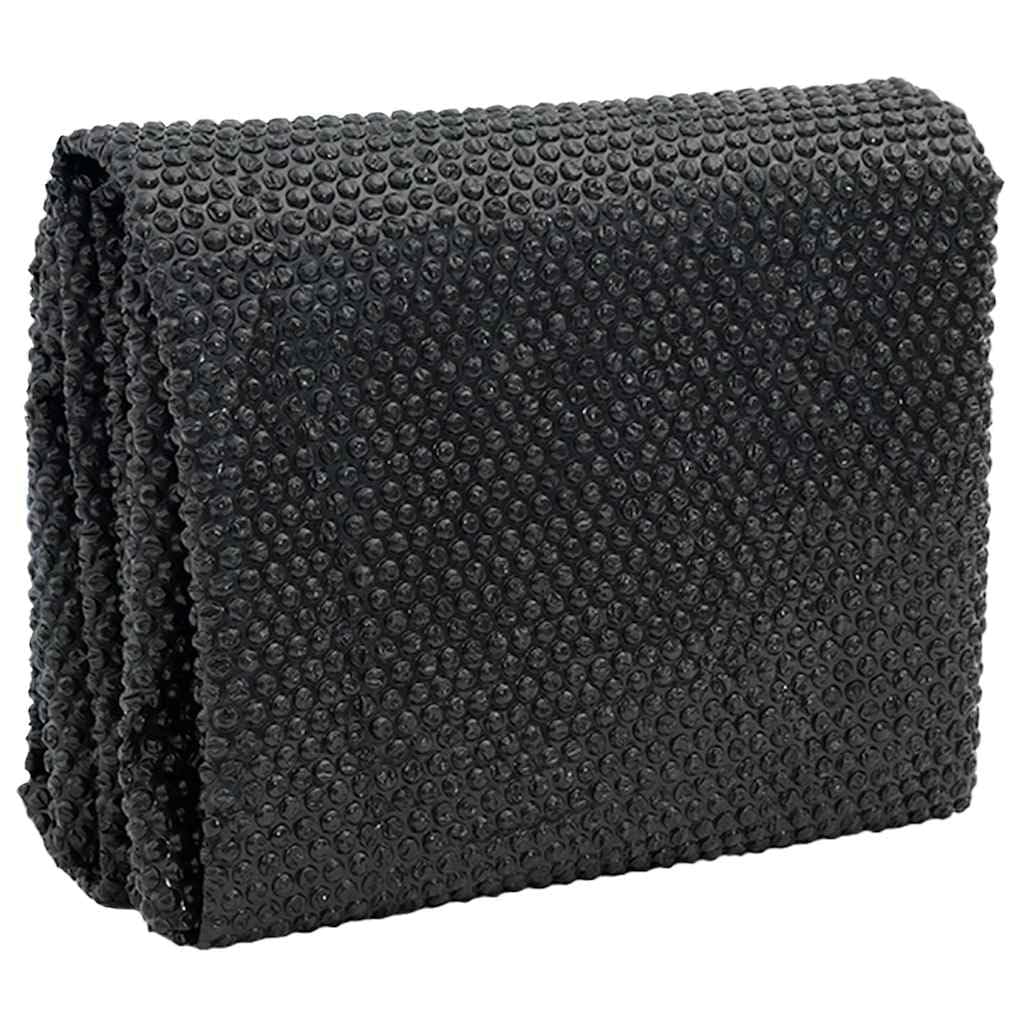 Bâche Solaire à Bulles Flottant pour Piscine 10x5m Noir Rectangulaire