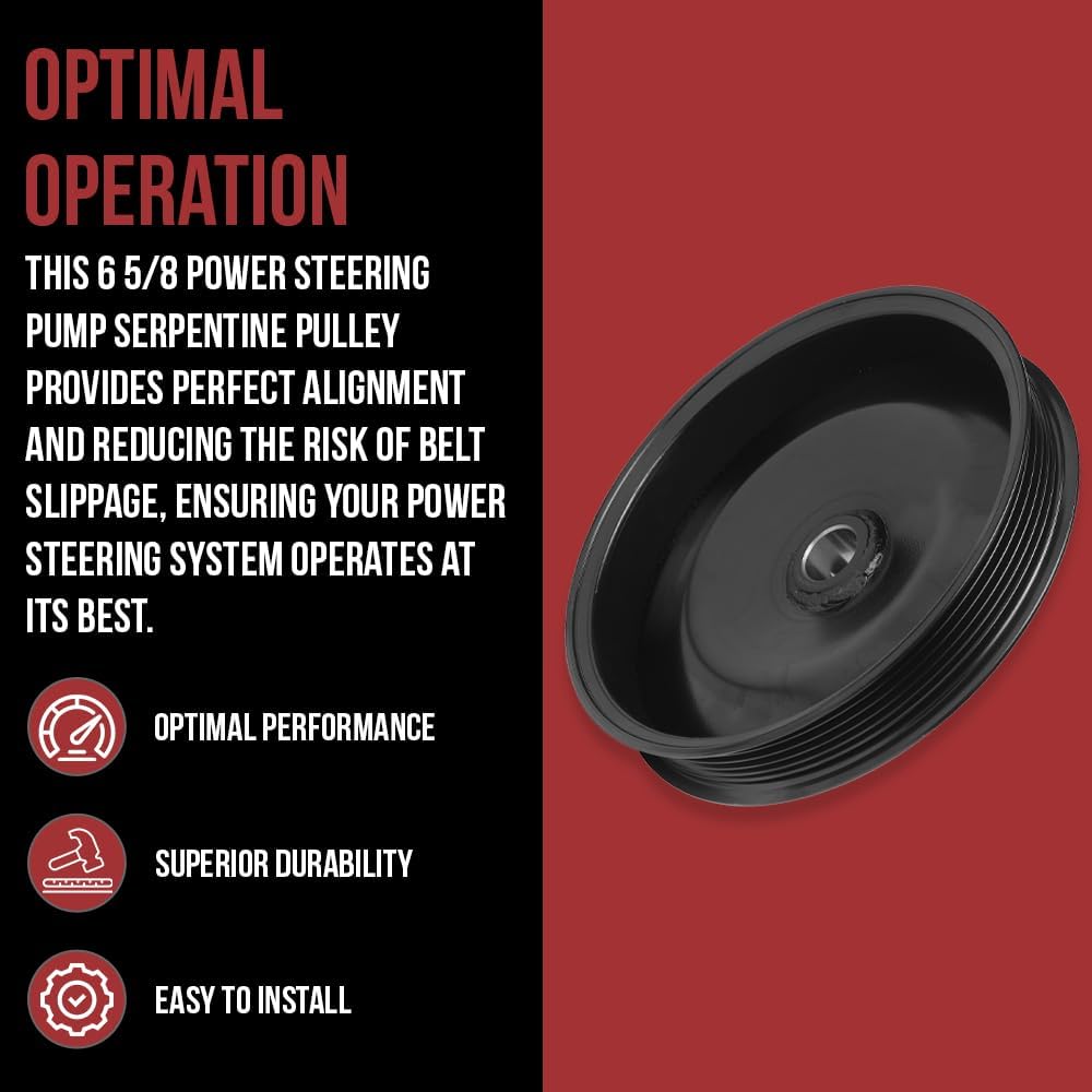 RPS Power Steering Pump Serpentine Pulley for Volvo Penta 3.0 4.3 5.0 5.7 7.4 8.1 L GI