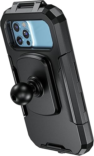 Miniatura 9 de iMESTOU Soporte impermeable para teléfono de motocicleta IP66 con cabezal de bola de 1 pulgada de rotación de 360 Se adapta a accesorios de tamaño